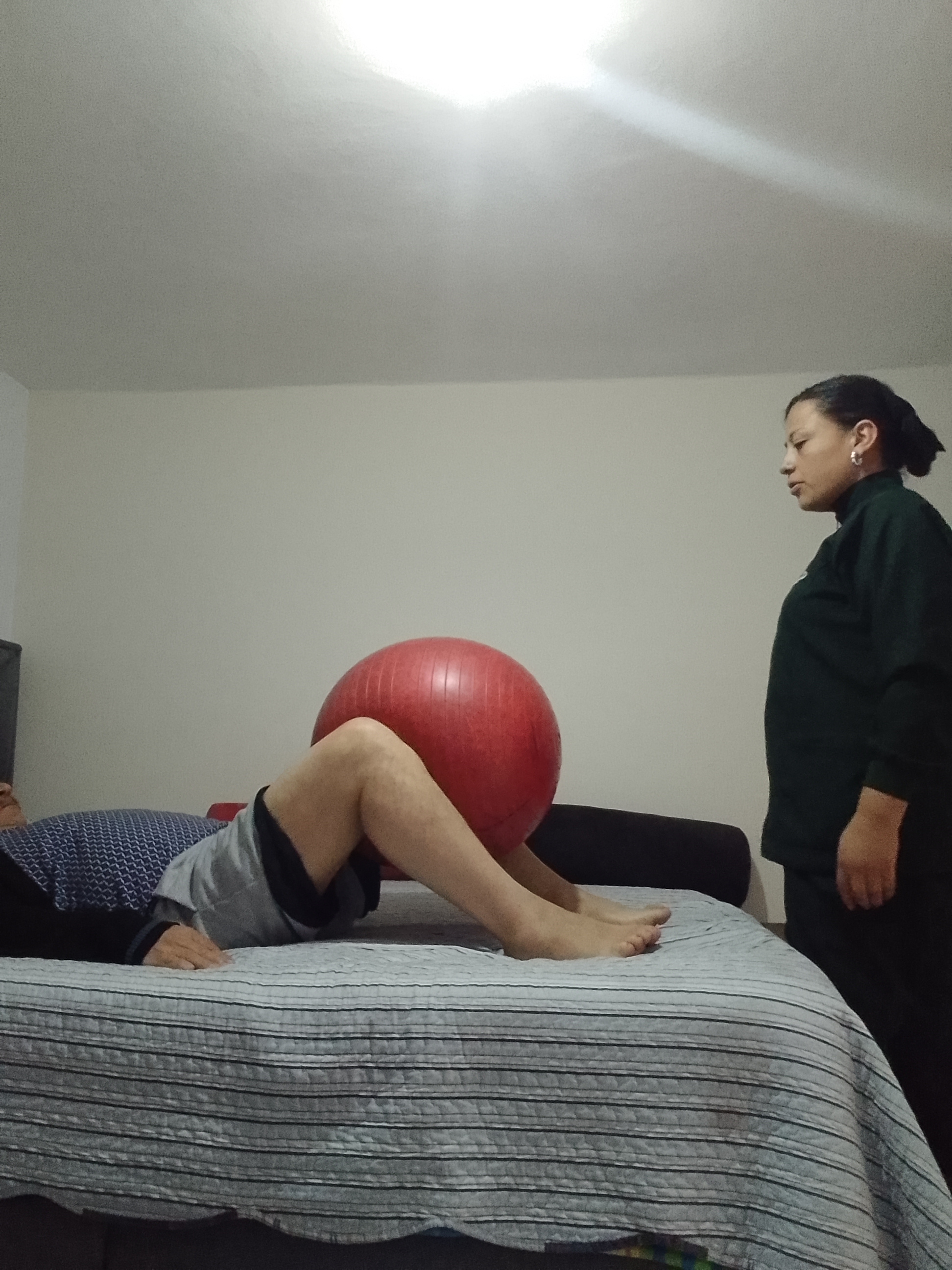 Terapia con pelota de ejercicio